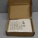 Amazon Basics Lightweight Pleated Soft Machine Washable Bed Skirt, King Size, Off White, 16-Inch Drop