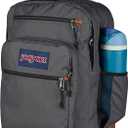 JanSport Cool Backpack with 15-inch Laptop Sleeve, Large Computer Bag Rucksack with 2 Compartments, Ergonomic Straps, Smokey Grit, One Size