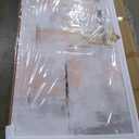 SOUGUAN Contemporary Home Wall Decor Pink and White Canvas Painting Abstract Wall Art 32"x70" Decorations for Bedroom Kitchen Artwork