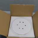 34W LED Ceiling Light with Remote, 3000-6000K Dimmable Modern Flush Mount Ceiling Lighting Fixture White 4 Rings Round Chandelier Ceiling Lamp for Small Room, Bedroom