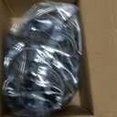 42 Pack Curtain Rings with Clips 1.5" Interior Diameter,Metal Drapery Clips with Rings,Black Curtain Clips,Strong Vintage Decorative Rustproof Drapery Ring with Hooks for Bathroom,Bedroom and Kitchen
