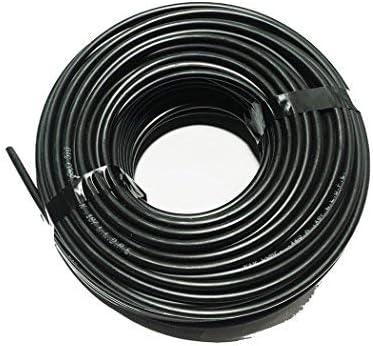 USA MADE - 1/4" Polyethylene Drip Irrigation/Hydroponics Tubing 100' (.170" ID x .250" OD) Black 100 ft' Roll
