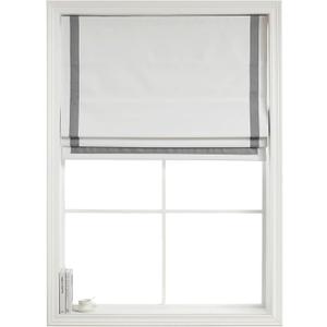 Everyday Celebration Roman Shades - 100% Blackout, Cordless Pull Down Window Shades for Indoor Windows, Grey, 35" W x 64" H