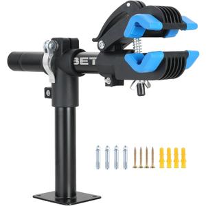 DASBET Bike Repair Storage Stand Wall Mount Bicycle Rack Workstand with Adjustable Clamp Bicycle Maintenance Rack for Road Mountain Bikes Clamp Bike Hanger for Garage or Home