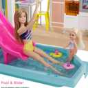 Barbie Dreamhouse (3.75-ft) 3-Story Dollhouse Playset with Pool & Slide, Party Room, Elevator, Puppy Play Area, Customizable Lights & Sounds, 75+ Pieces, Gift for 3 to 7 Year Olds, 43 Inches Tall X 41 Inches Wide