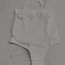 Irisnaya Strapless Shapewear Bodysuit for Women - Thong Bodysuit Tummy Control Tube Top Body Suits with Removable Strap (Large, White)
