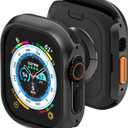 MAGEASY Aircraft-Grade Aluminum Rugged Case for Apple Watch Ultra 3, Ultra 2, Apple Watch Ultra 49mm | 2 in 1 Metal Hard Shell with Shockproof Inner Bumper for Max Protection, Odyssey - Midnight Black