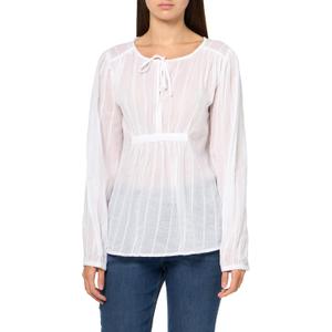 Lucky Brand Women's Volume Sleeve Peasant Top, Large