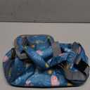 FlowFly Double Decker Cooler Insulated Lunch Bag Large Tote for Boys, Girls, Men, Women, With Adjustable Strap (Blue-Mermaid)