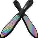 BEZOX Foot File Callus Remover(1 PCS), Double Sided Callus File Scraper, Foot Scrubber for Cracked Heel and Foot Corn Removal, Stainless Steel Pedicure File - Rainbow