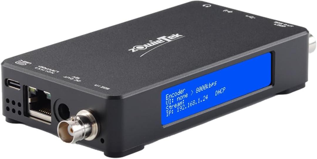 Zowietek 3G SDI NDI Video Encoder/Decoder, ZowieBox, Native NDI HX3 (Certified) Converter/Player, UVC/SRT/RTMP(S)/RTSP to SDI, Pass-Through Video Capture, Standalone Live Streaming PoE, SDI Extender