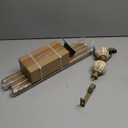 QDWIS Boho Wood Curtain Rods for Windows 48 to 84 inch,1" Adjustable Heavy Duty Window Curtain Rod with Imitation Wood Grain Finials,Rustic Decorative Drapery Rods Set,Size:36-88'',Weathered Wood