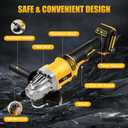Cordless Angle Grinder Compatible with DEWALT 20V Max Battery, 4-1/2-Inch, 11000 RPM Brushless Motor for Cutting, Grinding, Polishing (No Battery)