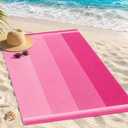 Pink Beach Towels 2 Pack, Extra Large 30x60 Inch Cotton Blend, Soft Absorbent Quick Dry - Pool, Gym and Beach Towels