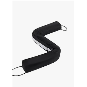 38” Weighted Under Door Draft Stopper, Heavy Weight 2.2lb, Fits Large Door Gap up to 3”, Block Cold Air Draft from Bottom Door, Fits Front, Bedroom, Interior Door, Easy to Install, Black