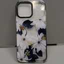 Lotadilo Case for iPhone 17 Pro Max Case Compatible with Magsafe Ring Holder Stand - for Women Blue Flower Design TPU Phone Cover for Girls Girly Funny Fashion