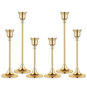 Candlestick Holders, Taper Candle Holder for Candlesticks Gold Brass Vintage Candle Stick Candle Holders Candelabra Candle Holder for Fireplace Party Dining Home