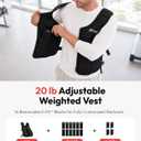 ZELUS Weighted Vest for Men Women, 20 lb Adjustable Weight Vest, 1.1-20 lbs