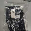 SANDY & SID Womens 2024 Crop Tops Scoop Neck Ribbed Ruffle Slim Fit Sleeveless White Casual Basic Tank Top for Teen Girls (Black, S)