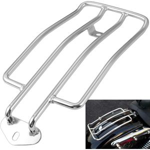 KATUR Motorcycle Luggage Rack Support Shelf Fits Rear Solo Seat 280mm (11") Silver Compatible with Harley XL Sportsters 883 XL1200 1985-2003