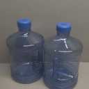 Dicunoy 2 PCS 1 Gallon Water Jug, Plastic Gallon Water Bottle with Handle, Sturdy Round Reusable Water Jug for Gym, Sports, Office, Camping, Outdoor, Refrigerator