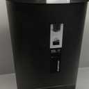 simplehuman 50 Liter / 13 Gallon Semi-Round Kitchen Step Trash Can with Secure Slide Lock, Black Plastic