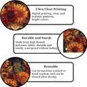 2 x Dia De Los Muertos Door Cover Day of The Dead Porch Sign Banner Gothic Halloween Sugar Skull Marigold Flowers Decorations and Supplies for Home