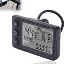 S866 Electric Bicycle LCD Display Meter, 24V 36V 48V E-Bike Display Meter Control Panel with Waterproof Plug UART Communication Protocol