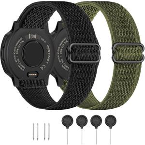 22mm Elastic Nylon Band Compatible with Garmin Instinct 1/2/3 45mm Solar/Forerunner 965 Watch,Soft Breathable Sport Replacement Strap for Fenix 8 47mm/Instinct Esports/Tactical(2 Pack) (Black-ArmyGreen) 22mm Elastic Nylon Band Compatible with Garmin Instinct 1/2/3 45mm Solar/Forerunner 965 Watch,Soft Breathable Sport Replacement Strap for Fenix 8 47mm/Instinct Esports/Tactical(2 Pack) (Black-ArmyGreen)