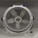 Lasko WINDMACHINE 20" High Velocity Floor Fan with 3 Speeds, 360 Directional Airflow, Portable Air Circulator Fan for Home, Garage & Workshop, Fully Assembled, Gray, 3301, 25.1 in. High