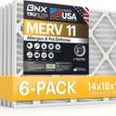 BNX TruFilter 14x18x1 Air Filter MERV 11 (6-Pack) - MADE IN USA - Allergen Defense Electrostatic Pleated Air Conditioner HVAC AC Furnace Filters for Allergies, Dust, Pet, Smoke, Allergy MPR 1200 FPR 7