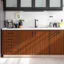 Wood Grain Contact Paper 17.3"x200" Cherry Wood Look Peel and Stick Wallpaper Vintage Removable Self Adhesive Vinyl Faux Wood Wallpaper for Cabinets Countertops Covering