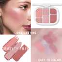 3 x All-in-One Makeup Palette  High Pigment Contour, Blush & Eyeshadow  Matte & Shimmer Finishes  Long-Lasting, Blendable & Lightweight  Professional & Daily Makeup Kit (02#, (Pack of 1))