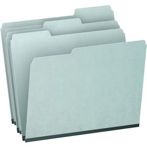 Pendaflex 1" Expansion Pressboard File Folders with 1/3 Cut Tab, Letter, Blue, 25/Box (9200T 1/3)
