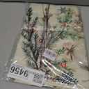 Xmas Deer Holly Pine Merry Christmas Table Runner 13x 90 Inch Christmas Winter Table Decoration for Dinning Kitchen Home Party Decor