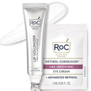 RoC Derm Correxion Lip Volumizer  Lip Plumper Peptide Treatment with Hyaluronic Acid & Vitamin E + Line Smoothing Eye Cream Packette