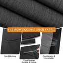 Seat Covers Compatible with 2024 2025 2026 Toyota Tacoma Double Cab SR/SR5/TRD/Limited Full Set, Heavy Duty Cationic Linen Fabric Seat Protector