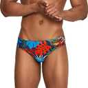 Speedo Men's Swimsuit Brief Creora Highclo Printed (38, Palm Dark Ivy)