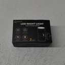 L LOHAS LED Night Light Plug in, Modern Night Lights Plug into Wall, Dusk to Dawn Sensor, Soft White 3000K, 0-100LM Adjustable Brightness, Dimmable Night Lights for Hallway Bedroom Stairway, 2 Pack