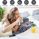 Waterproof Mattress Protector Queen, Fitted Sheet Style Breathable Mattress Cover with Deep Pocket Fits Up to 18'', Noiseless Bed Cover for Kids Adults Pets, Machine Washable (Light Gray, 60'' X 80'')