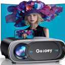 1200 ANSI 4K Projector with WiFi and Bluetooth, Auto Focus Auto Lens Cover Goiaey Outdoor Projector, Auto Keystone&50%-100% Zoom, Native 1080P Portable Smart Projector for Home and Outdoor use