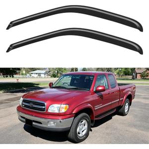Window Visors Rain Guards for 2000-2006 Toyota Tundra Access Cab, Out-Channel Window Vent Wind Deflectors Visors Shades for 00-06 Tundra Regular Cab, for 2 Front Doors