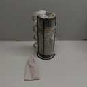 LYEOBOH Coffee Mug, Coffee Mugs Set of 4, Stackable Coffee Mugs with Rack and Spoons - 13 Oz Cup Set with Stand, Ceramic Mugs for Home & Kitchen, Blue and Green