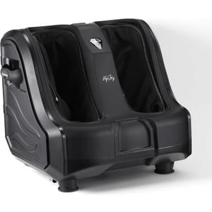Brookstone - Foot & Calf Massager with Heat, Deep Tissue Foot Massager for Circulation Support, Adjustable Intensity for Muscle Relief