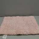 Yimobra Light Pink and White Bathroom Rugs Non Slip Washable, Ultra Soft and Water Absorbent Bath Mats, Plush Fluffy Shower Mat Outside, Microfiber Thick Matts for Bathroom Floor/Sink, 24x17