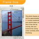 BESCRCL 18x24 Poster Frame for Wall Hanging, Engineered Wood Picture Frames for 18 x 24 Picture, Distressed White, 1 Pack