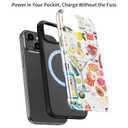 Goodon for iPhone 15 Case, Cute Preppy Floral, MagSafe Compatible