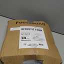 Focusound 24 Pack Acoustic Foam Panels 1" x 12" x 12" Sound Proof Foam Panles Soundproofing Noise Cancelling Wedge Panels for Home Office Recoding Studio with 240PCS Double-Side Adhesive