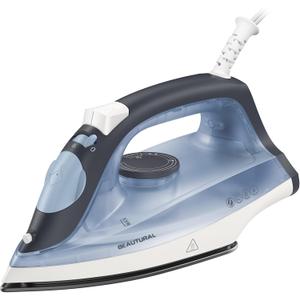 BEAUTURAL Compact Steam Iron for Clothes, Non-Stick Soleplate, Burst of Steam, Spray Mist, Self-Cleaning, Anti-Calcium, Anti-Drip, Easy Temperature Control, Light Weight, 1200 Watts