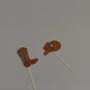 24 PCS Cowboy Cupcake Toppers Glitter Cowboy Hats Boots Cupcake Picks Cowboy Party Cupcake Decorations for Western Theme Baby Shower Boys Birthday Party Cake Decorations Supplies Brown